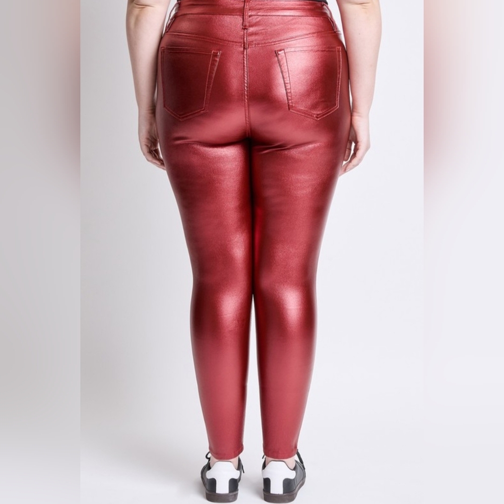 Plus Size Metallic High Rise Skinny - Picture 3 of 3